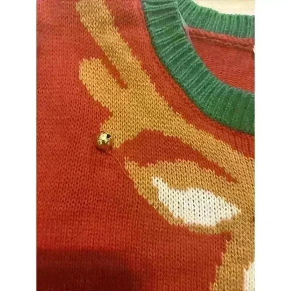 Ugly Christmas Sweater Girls‎ Size M 7-9 No Boundaries Reindeer Sequin Cute Fun - Picture 4 of 8